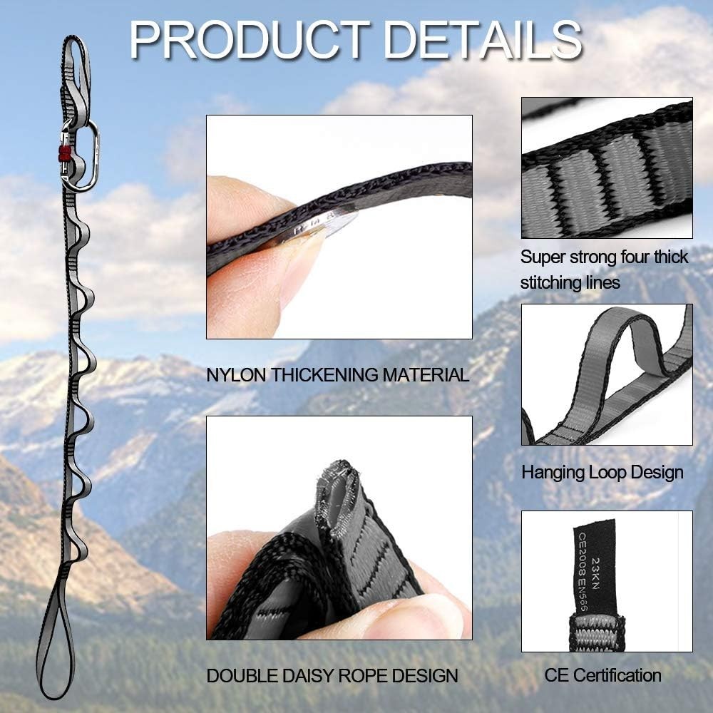 23KN 5070 lbs Heavy Duty Straps – 2 Pack Adjustable Daisy Chain Webbing for A…