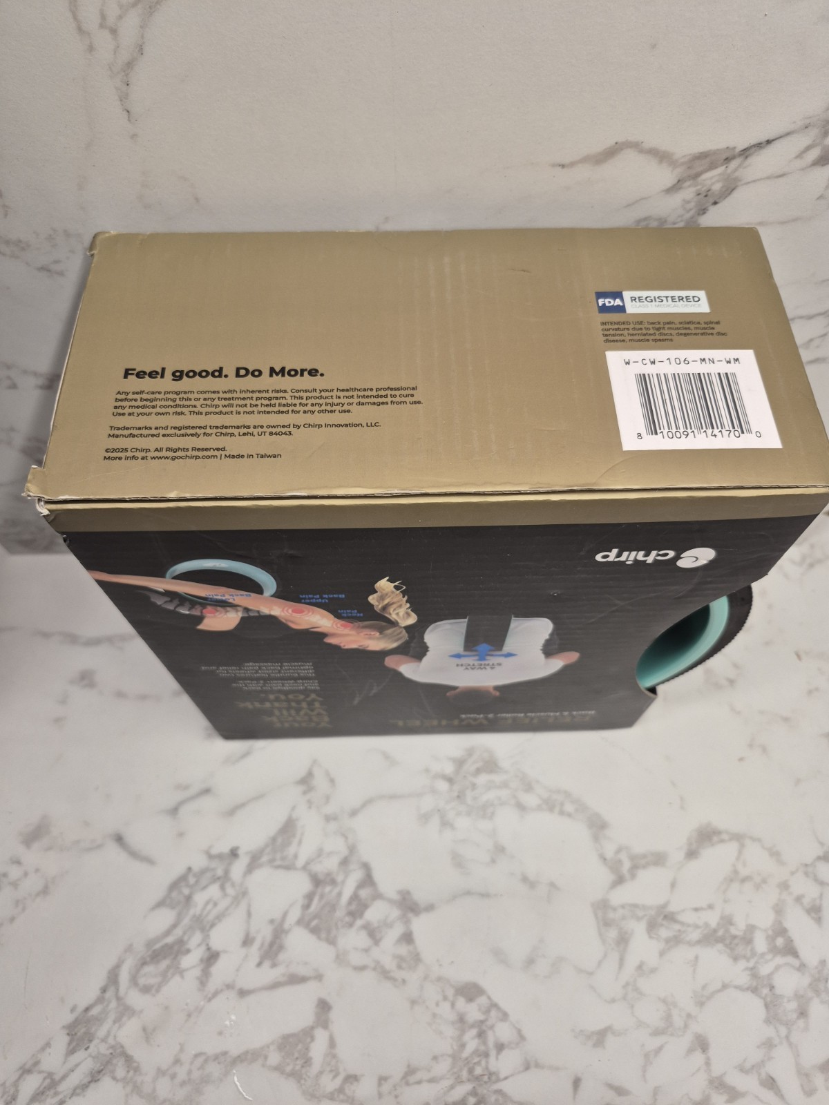 CHIRP RELIEF WHEEL Back & Muscle Roller 2 Pack 6” & 10” New !!!