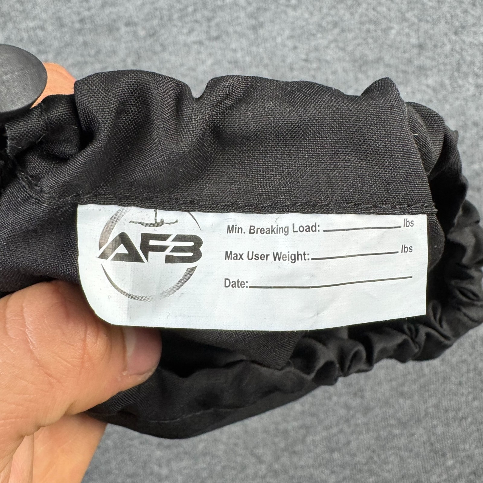 Aerial Fitness Bodies AFB Black Drawstring Storage Bag Yoga Silks Hammock Gear