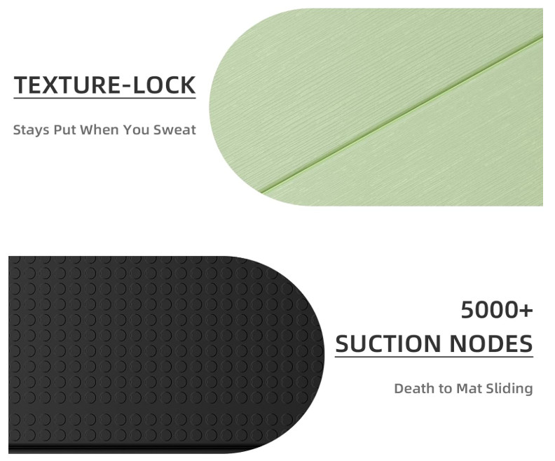 Foldable Yoga Mat, Environmental Sports Mat, Odorless TPE Material 71 x 24 inche