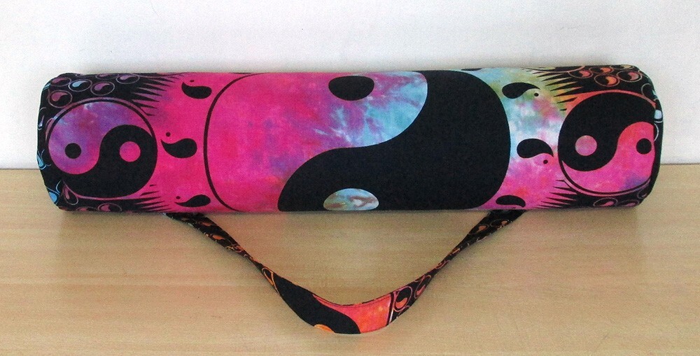 Indian Multi Yin Yang Mandala Bag With Shoulder Strap Yoga Mat Carrier Yoga Bags