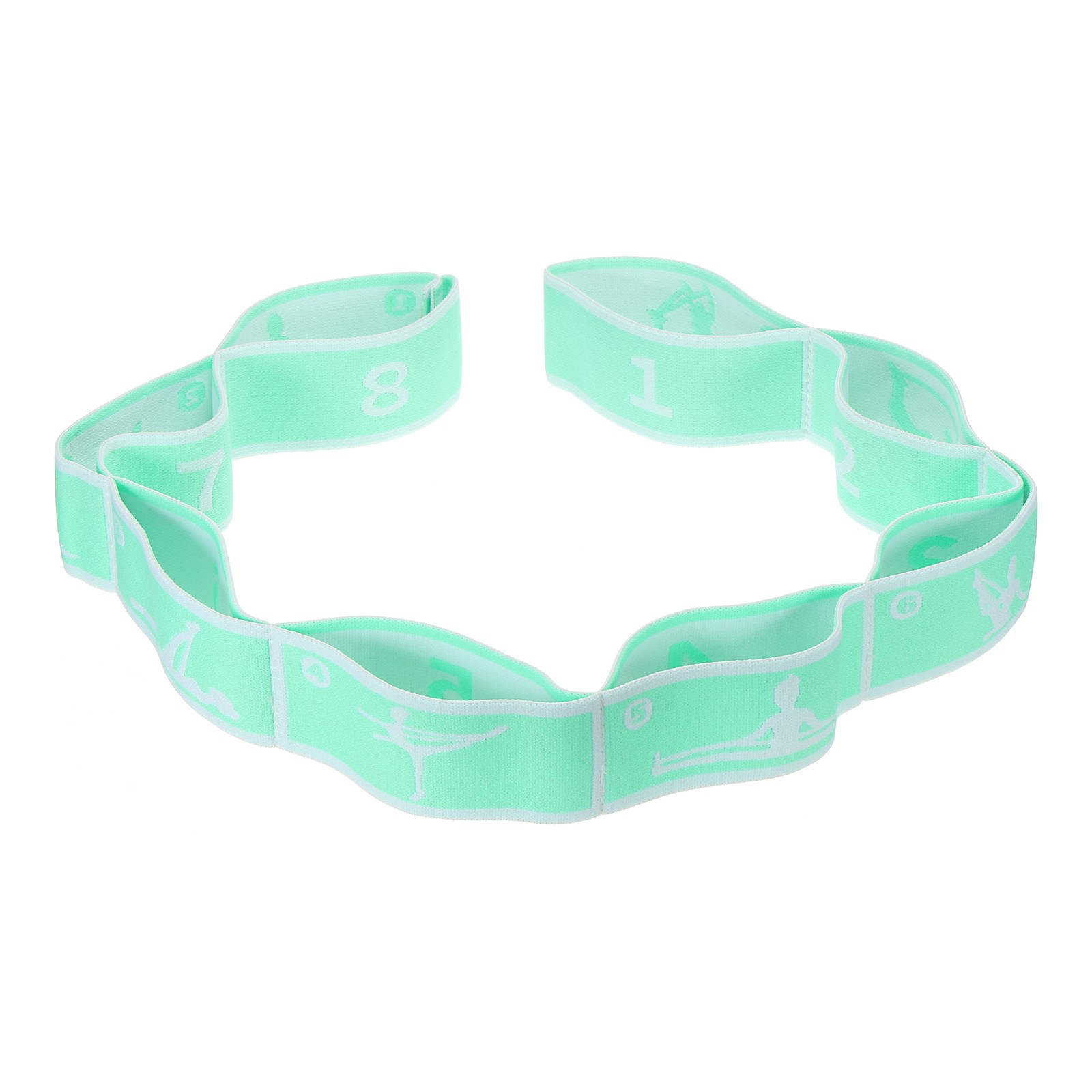 33.5 Inch Exercise Bands Yoga Stretching Strap Latin Elastic Dance Light Green