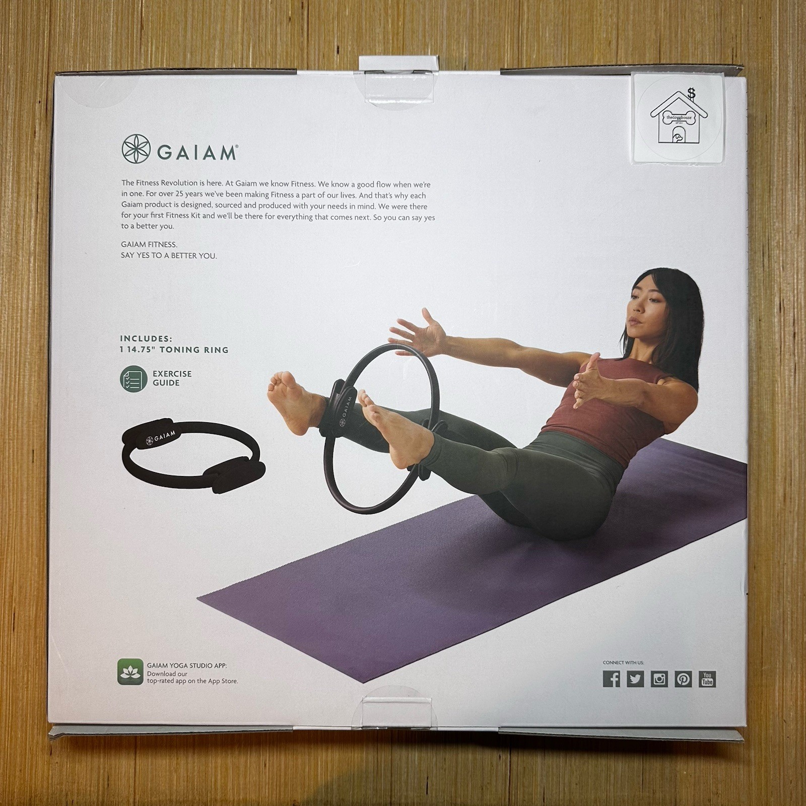 Gaiam Pilates 14.75&Prime; Toning Ring – Padded/Flexible 05-66433 NEW