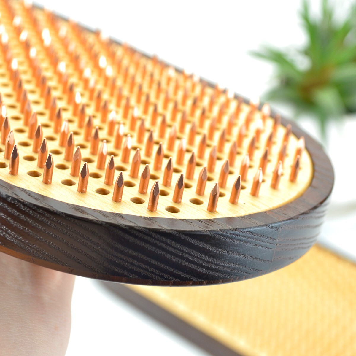 Sadhu Board with Thermal Ash « Mandala » Copper Nails 10 mm/0.4 inch