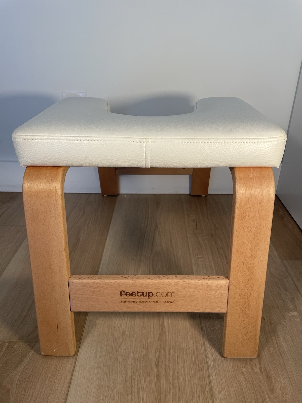 FeetUp Feet Up Yoga Inversion Trainer Headstand Bench Chair Padded White