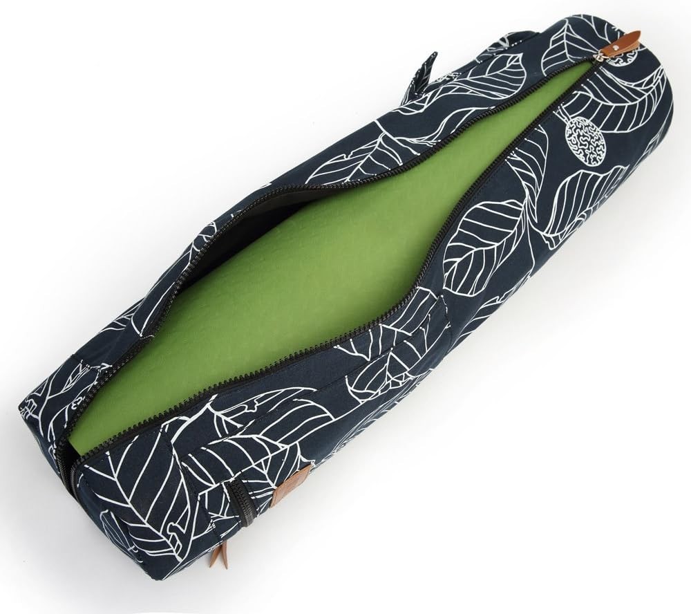 Durable Yoga Mat Carrier with Artistic Design & Adjustable Strap, Fits 1/3&Prime; Mats