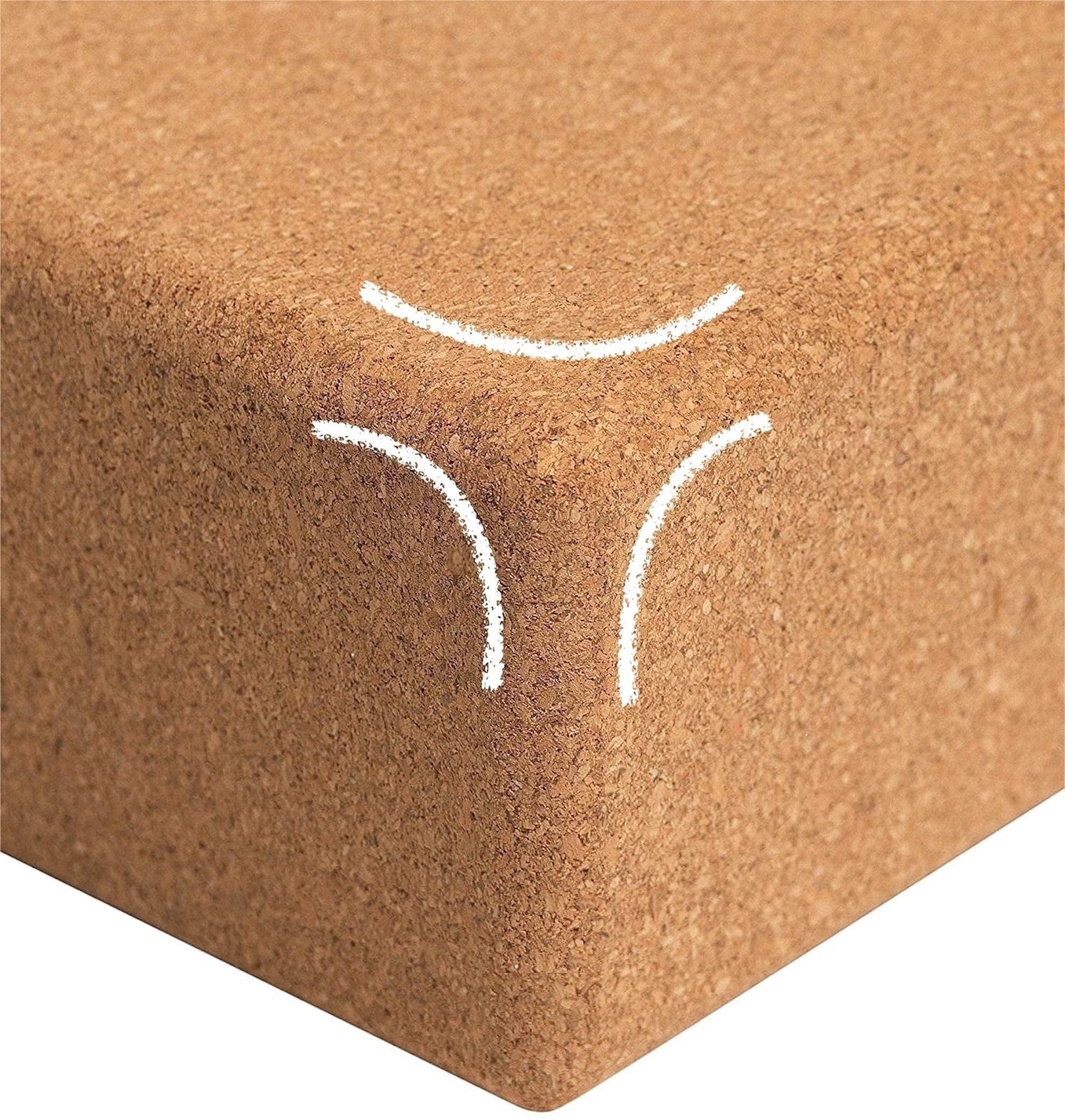 Volcano Cork Yoga Blocks 2 Pack Set -Natural Cork from Portugal, 9&Prime;x6&Prime;x4&Prime; Yog…