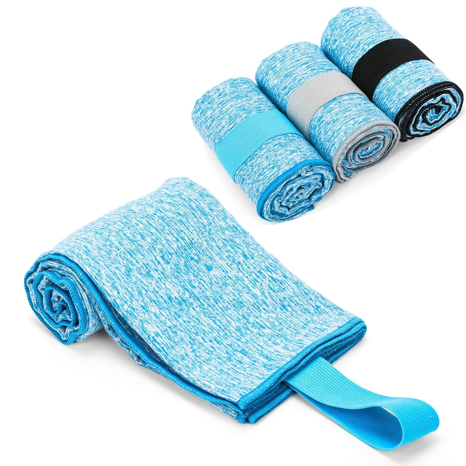 3 Pack Microfiber Gym Towel Quick Dry Sweat Towels Women Men Lightweight Runn…