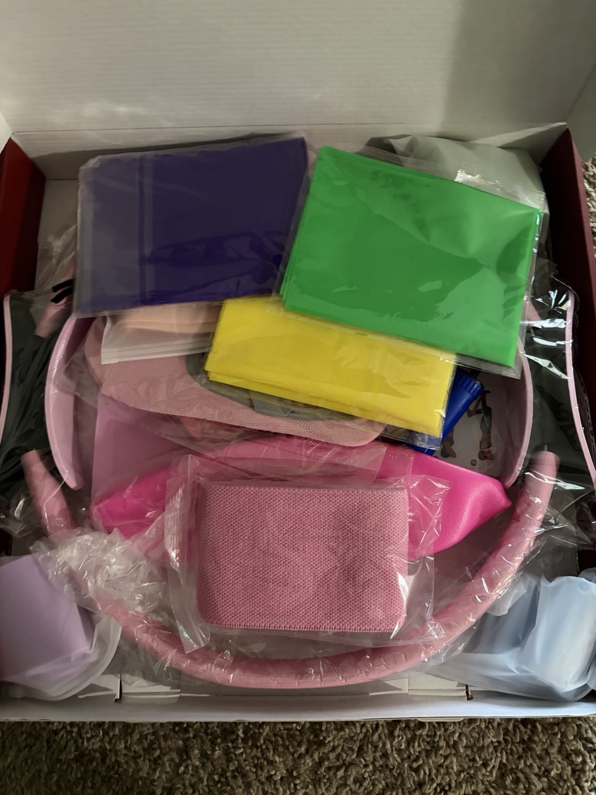 15-in-1 Pilates Training Set Pink w/ Ring Ball Bands Ankle Weights Sliding Discs
