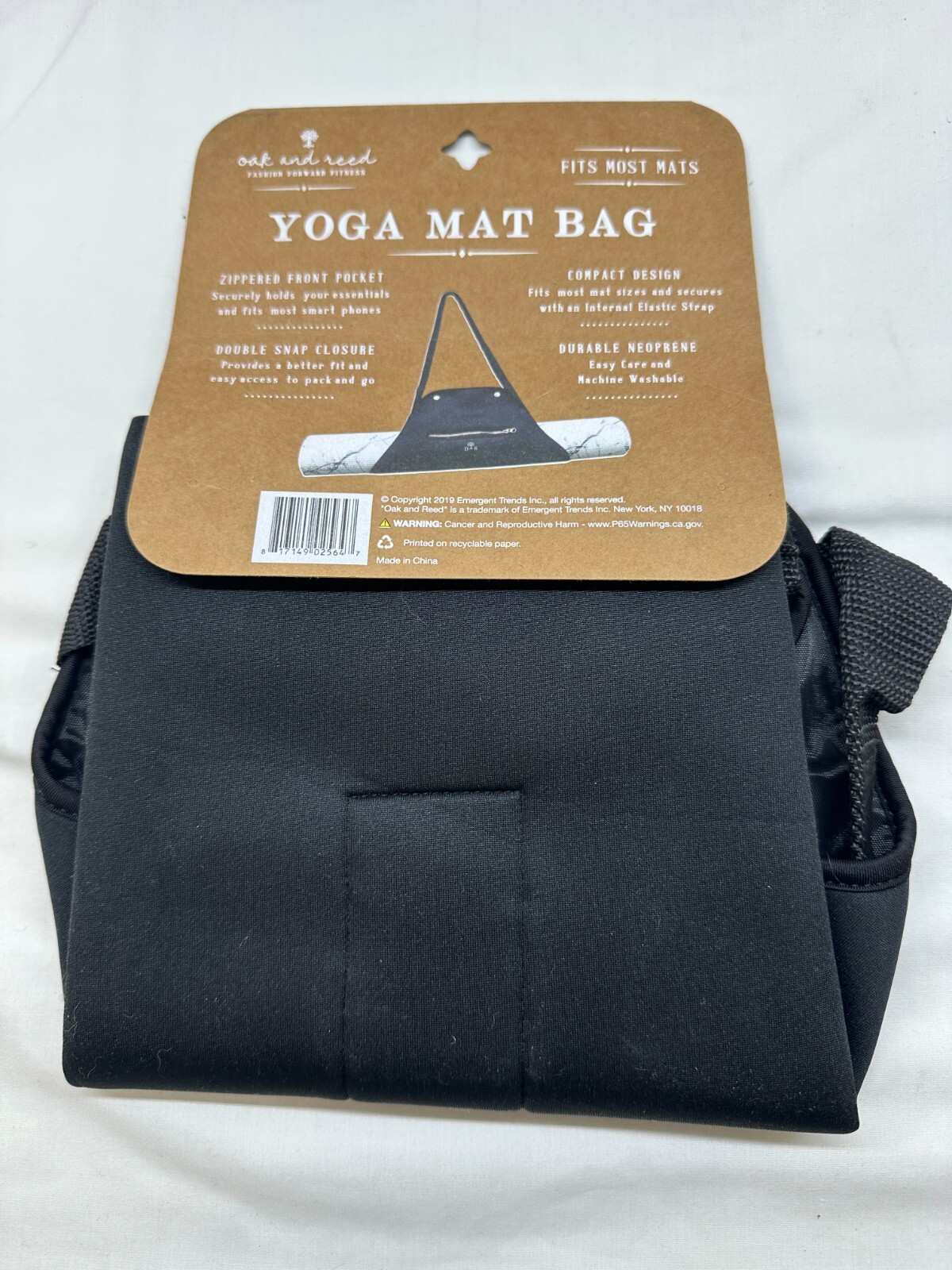 Oak and Reed Yoga and Fitness Exercise Mat Set (24&Prime;x68&Prime;x4mm) – Sling and Bag