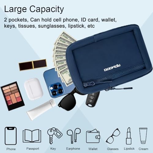 Small Sling Bag for Women Men Chest Bag Water Resistance Mini 02-sea Blue