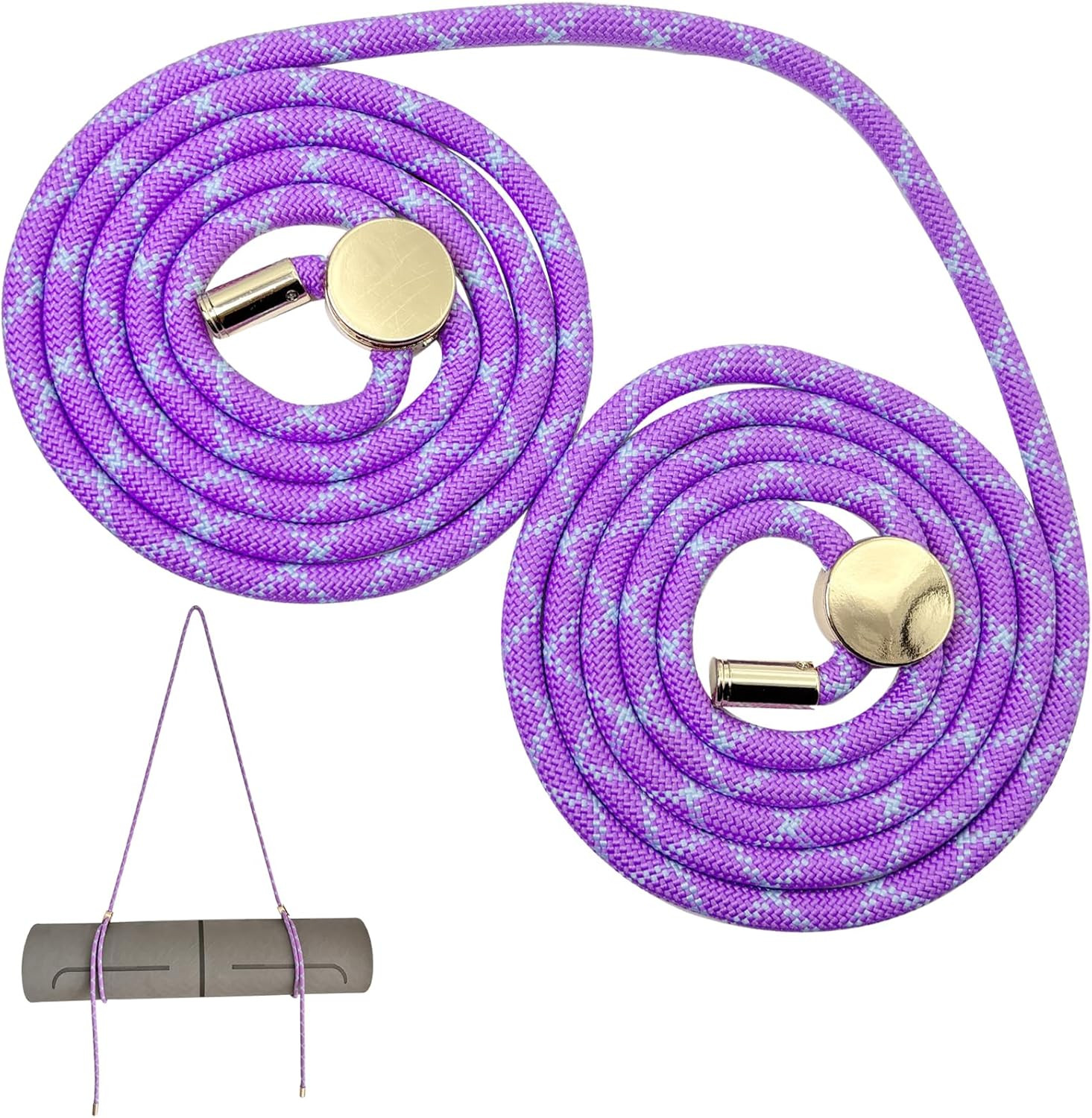 Yoga Mat Strap – 8MM Adjustable Paracord Carrier for Carrying Yoga Mats, Camping