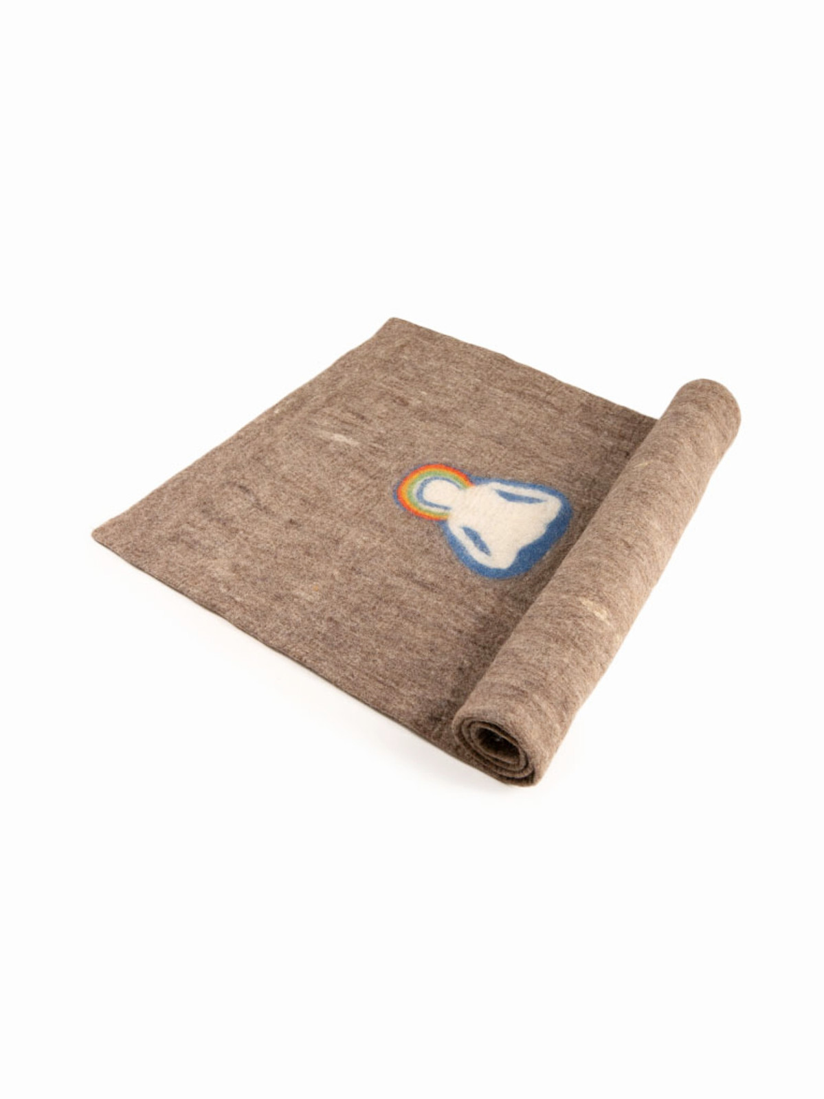 Felt Meditation Mat(170×70 cm) – Workout Mat – Gray Yoga Mat – Eco-Friendly