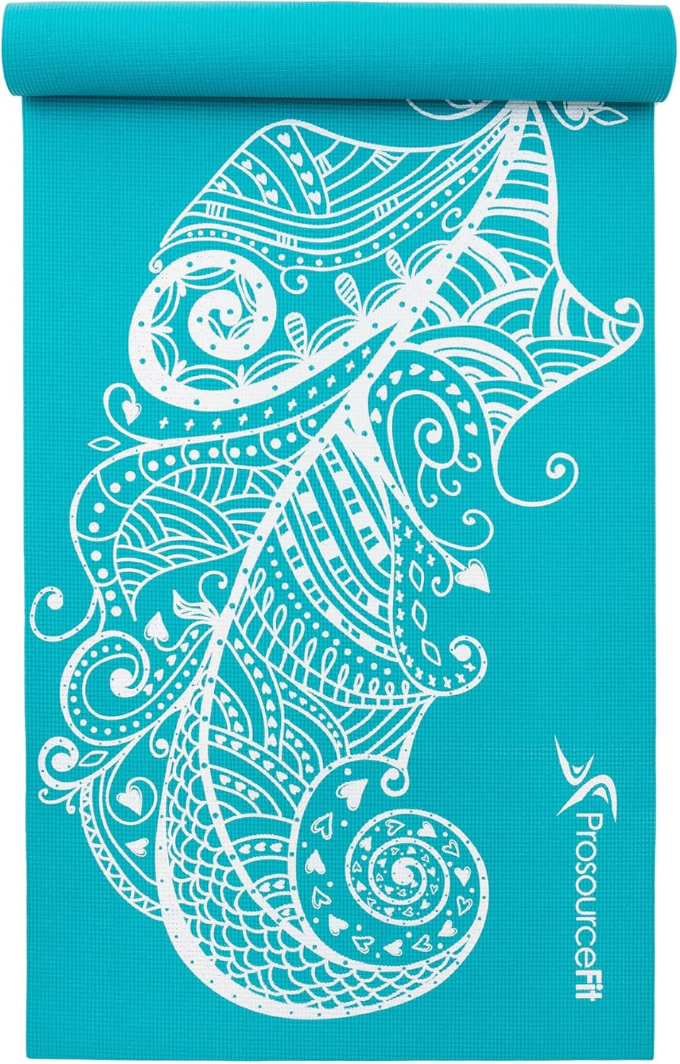 Feather Yoga Mat 3/16&Prime; (5Mm) Thick Workout Surface with Exclusive Printed Design