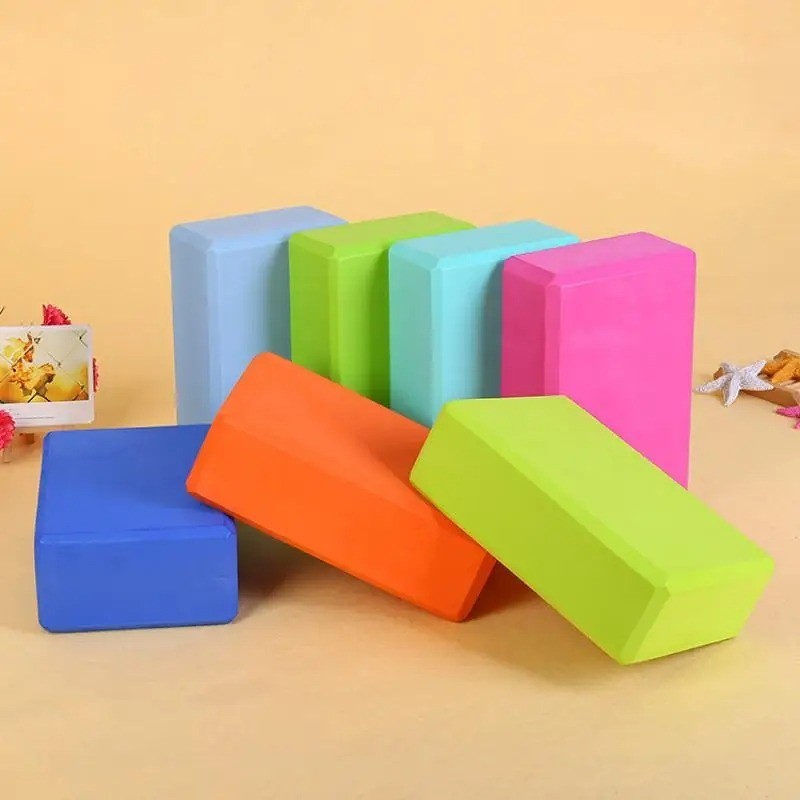 2PCS EVA Foam Yoga Blocks Gym Brick Stretch Exercise Fitness Dance Training Tool