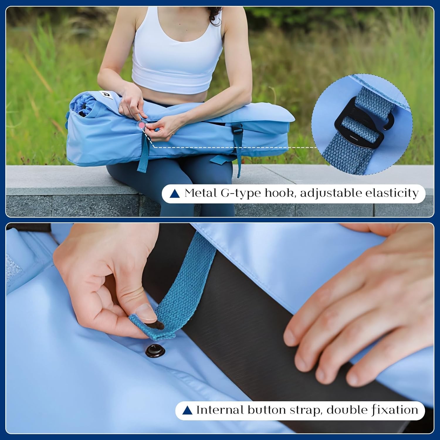 Tumaz Yoga Mat Bag | Padded Adjustable Shoulder Strap | Fits Up to 26&Prime; Mats | Mu