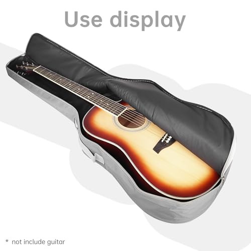 REMAGIC Acoustic Guitar Bag 40 41 Inch – Double Shoulder Adjustable Straps