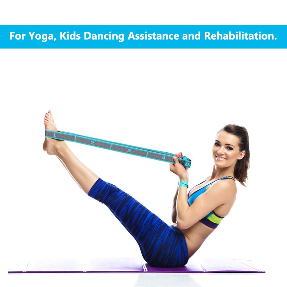 Stretch Strap, Elastic Yoga Stretching Strap, MultiLoop for Physical Therapy,…