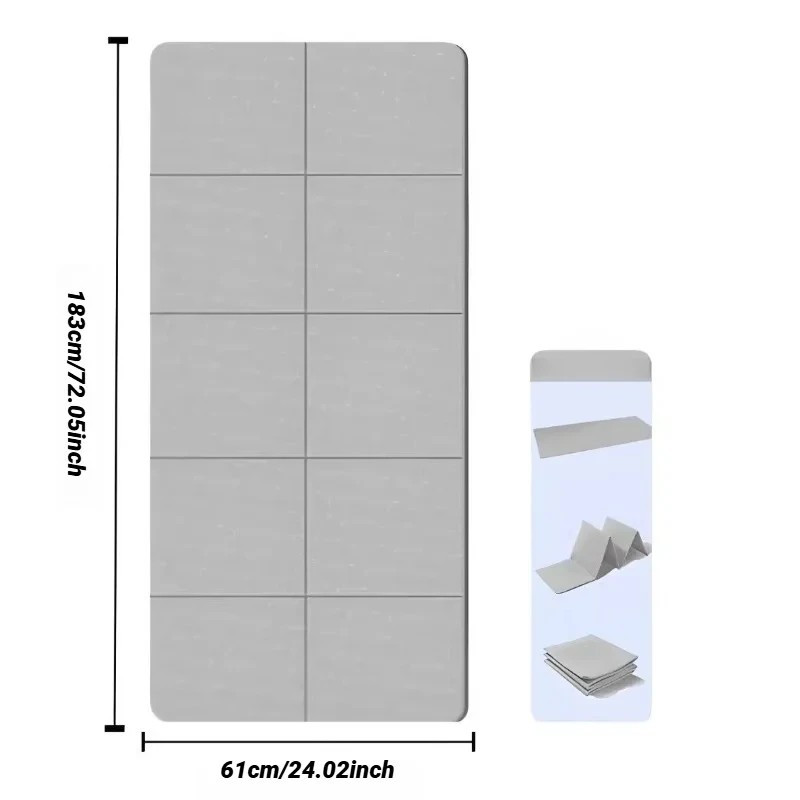 Foldable TPE Yoga Mat Friendly Double Sided Non-slip Folding Travel Fitness Mats