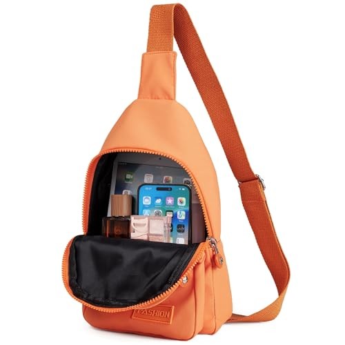 Crossbody Bags for Women, Small Cross Body Bag Sling Backpack – Orange E Orange