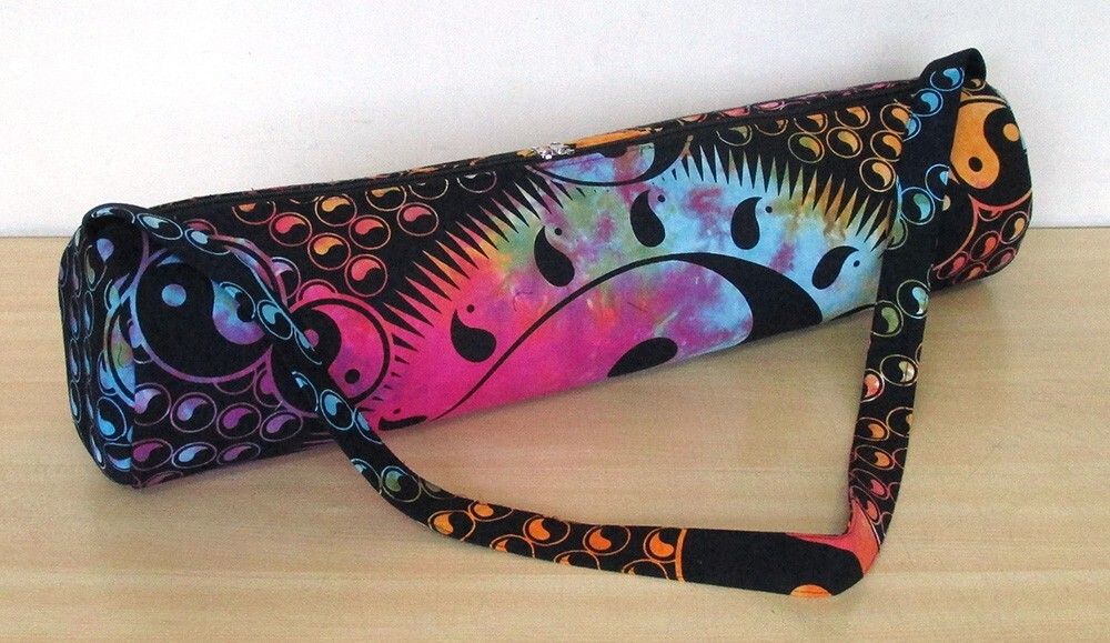 Indian Multi Yin Yang Mandala Bag With Shoulder Strap Yoga Mat Carrier Yoga Bags