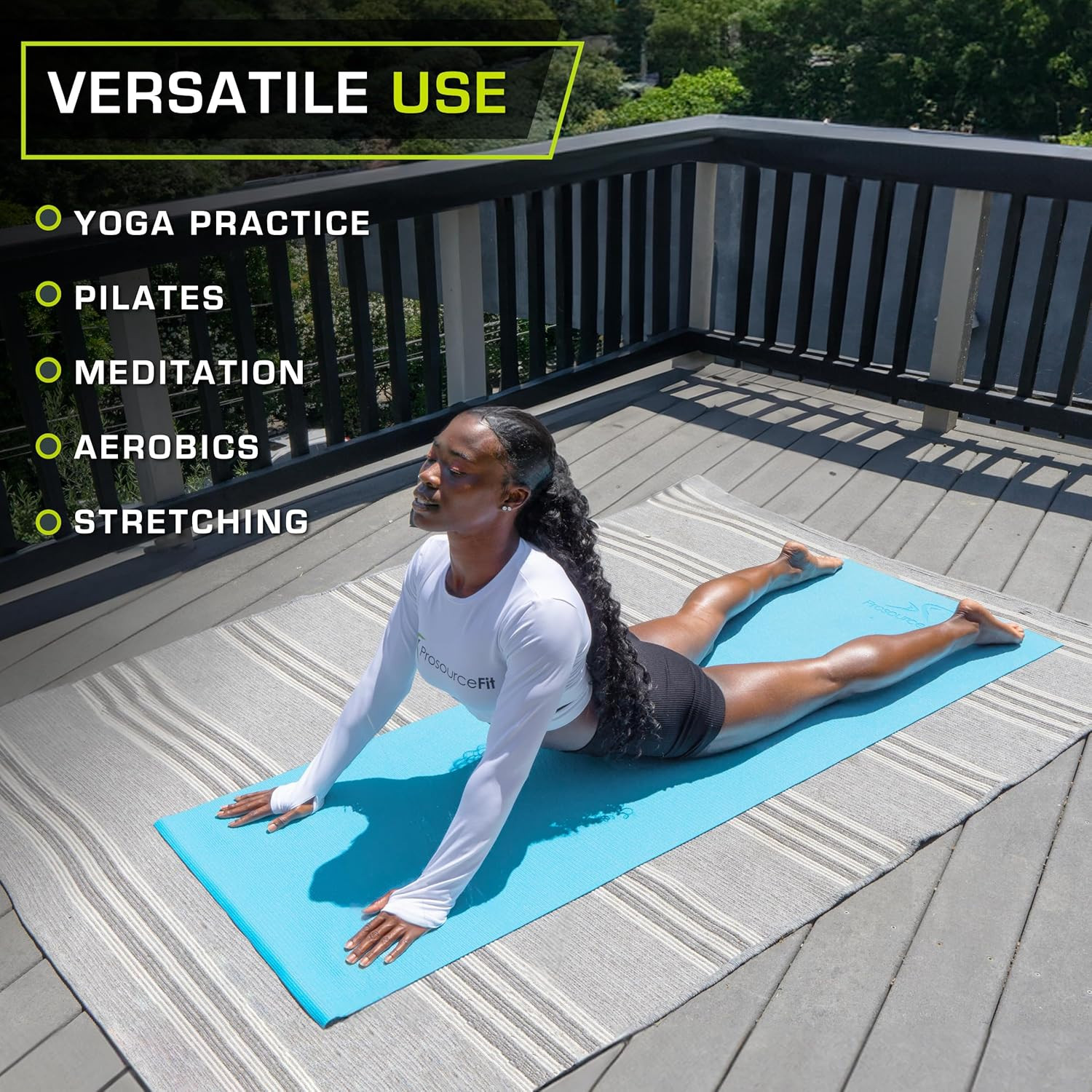 Prosourcefit Classic Yoga Mat 1/8” (3Mm) Thick, Extra Long 72-Inch Lightweight F