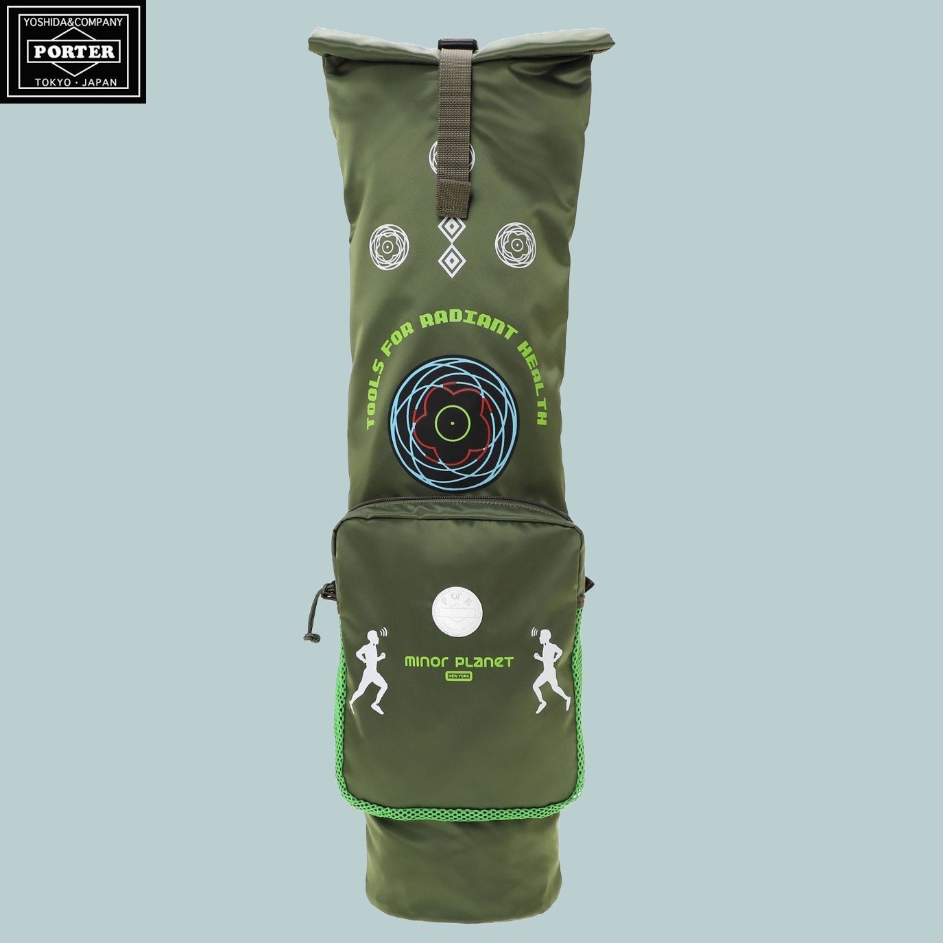 PORTER × Minor Planet New York YOGA MAT SHOULDER CASE Green Nylon JAPAN NEW