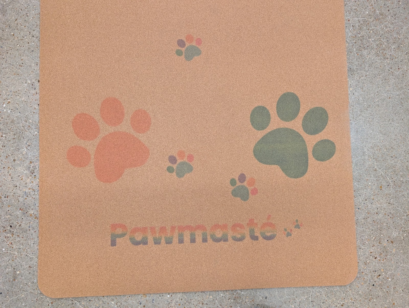 New Sealed Pawmaste Cork Yoga Exercise Mat. Natural Sustainable Cork. 24&Prime; x 60&Prime;