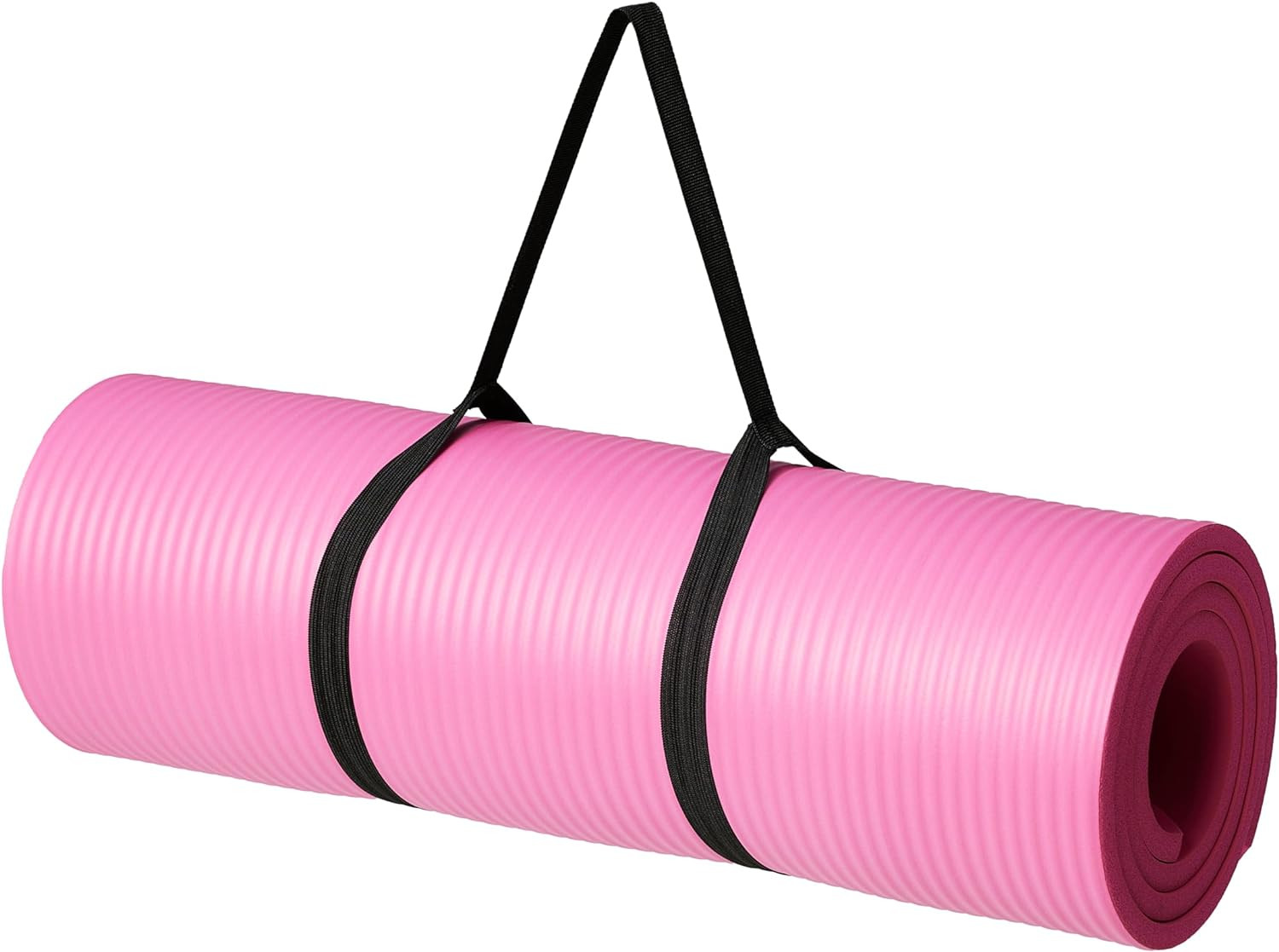 New Extra Thick Exercise Yoga Mat with Carrying Strap – 0.5 inch Thickness