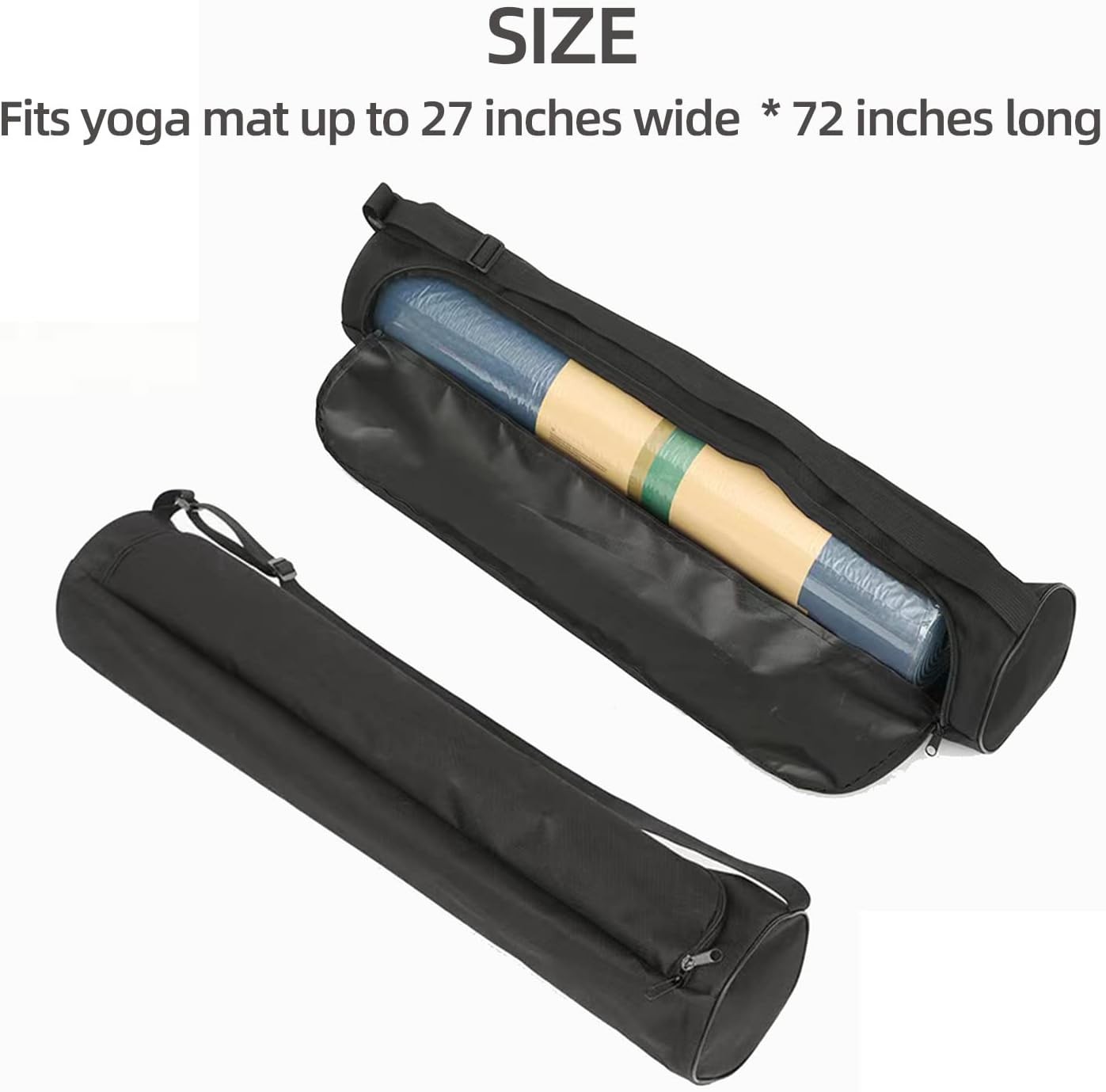 Yoga Mat Bag for Women & Men,Travel Yoga Gym Bag for 1/4&Prime; 1/3&Prime; Thick Exercise Yo