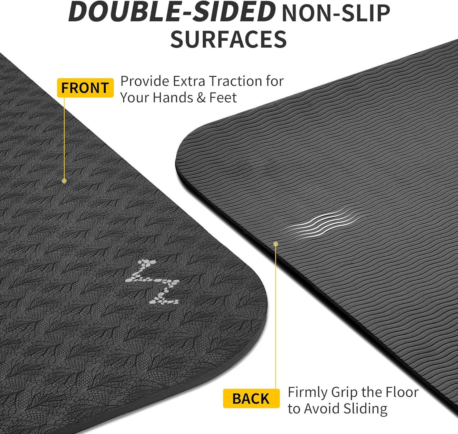 Extra Wide Yoga Mat for Women and Men (72&Prime;/84&Prime;X 32&Prime;X 1/4&Prime;) TPE Workout Mat, Non-