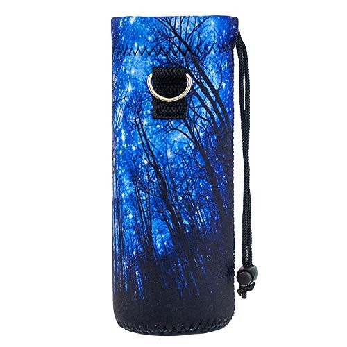 Neoprene 500ML/750ML Water Bottle Bag Carrier – Portable Insulated 1000ML Forest