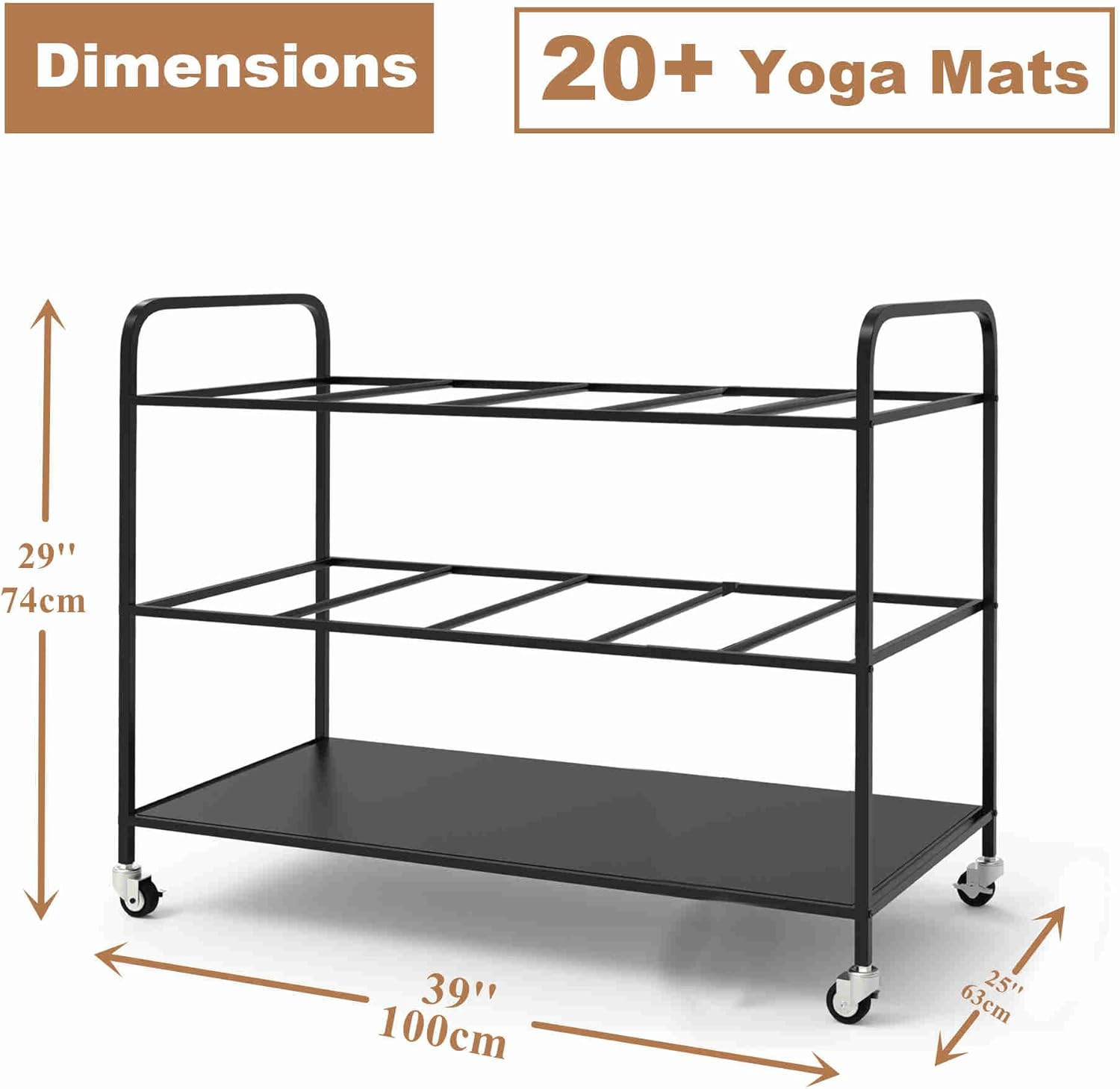Yoga Mat Holder Organizer Yoga Mat Storage Rack Basket for Home Gym Exercise Wor