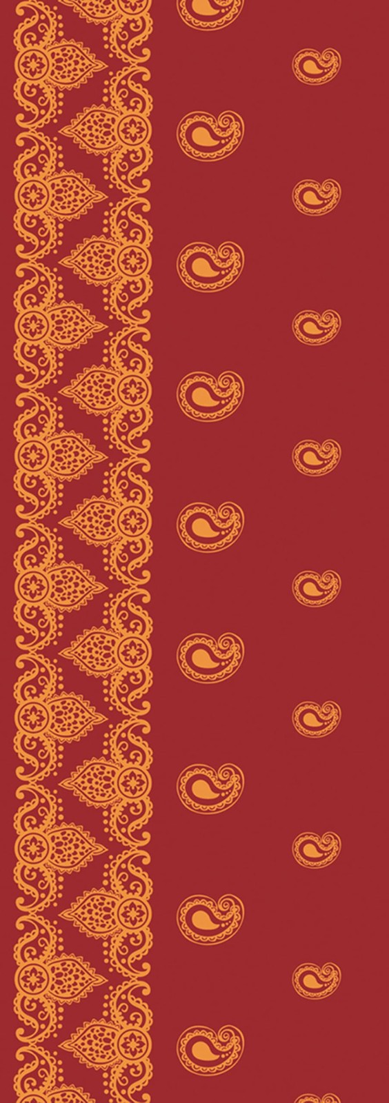 Wai Lana Yoga and Pilates Mat (Incense, Rich 1/4&Prime;H x 24&Prime;W x 68&Prime;L, Red