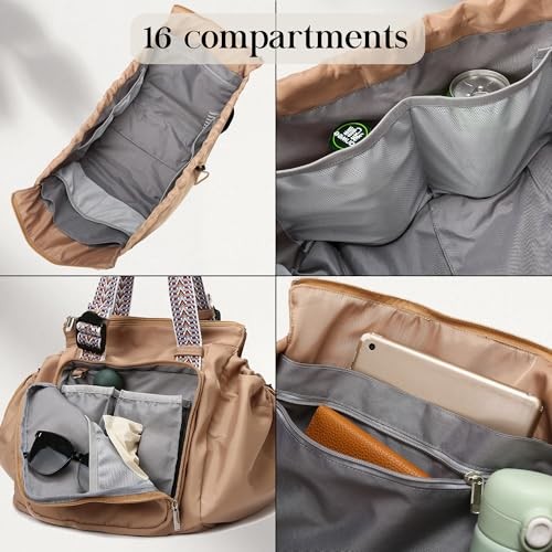 Everyday Bag Tote for Women, Spacious Diaper Bag with 16 Pockets, Sky Blue
