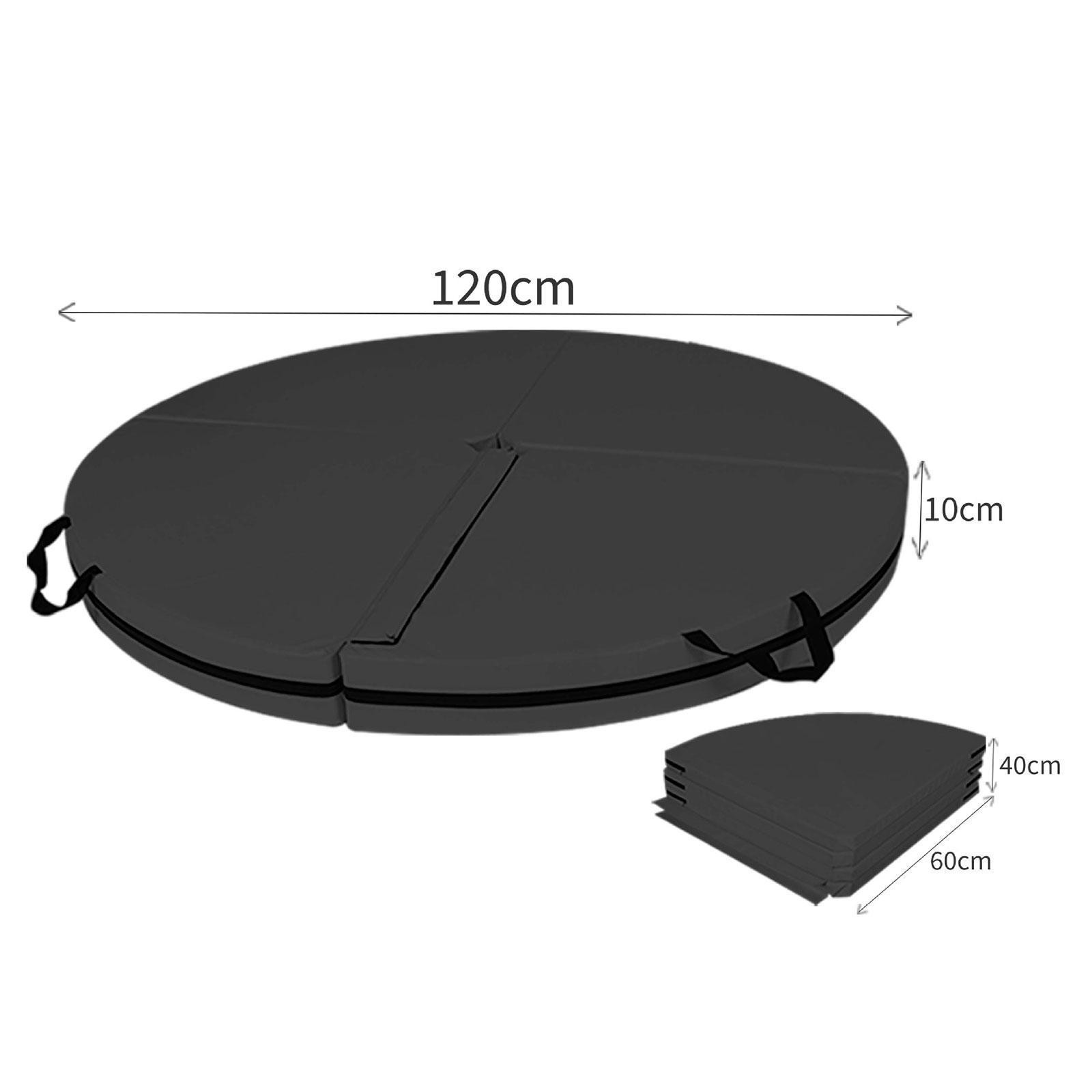 Folding Pole Dance Mat Round Adults Exercise Mat for Training Workout Indoor