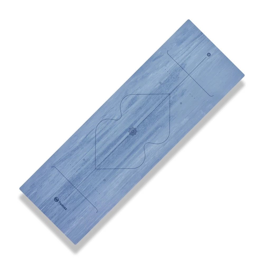 Tumaz Yoga Mattress Mat 5mm Natural Rubber Made in Taiwan (183x61x0.5cm) – Blue