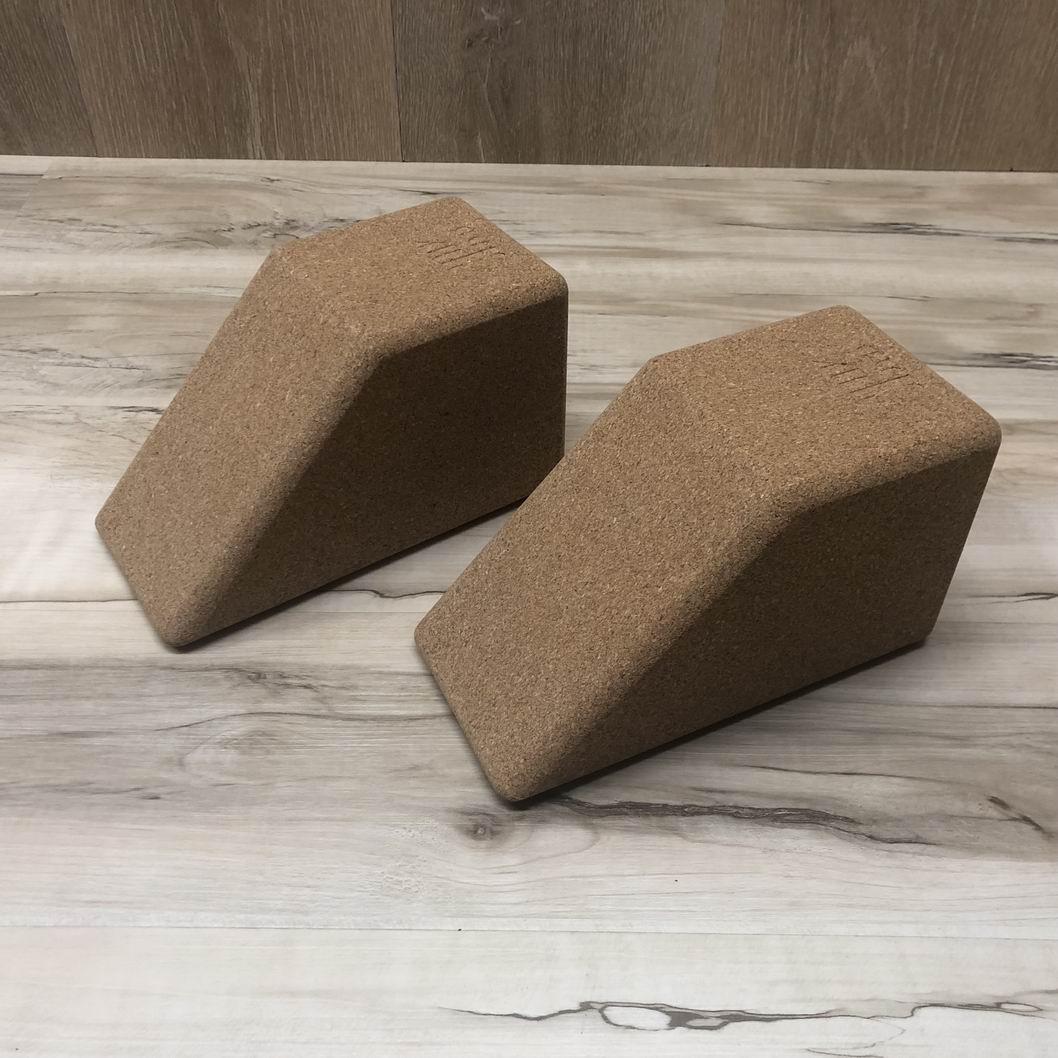 Evrblock Multifunctional Cork Trapezoid Yoga Blocks