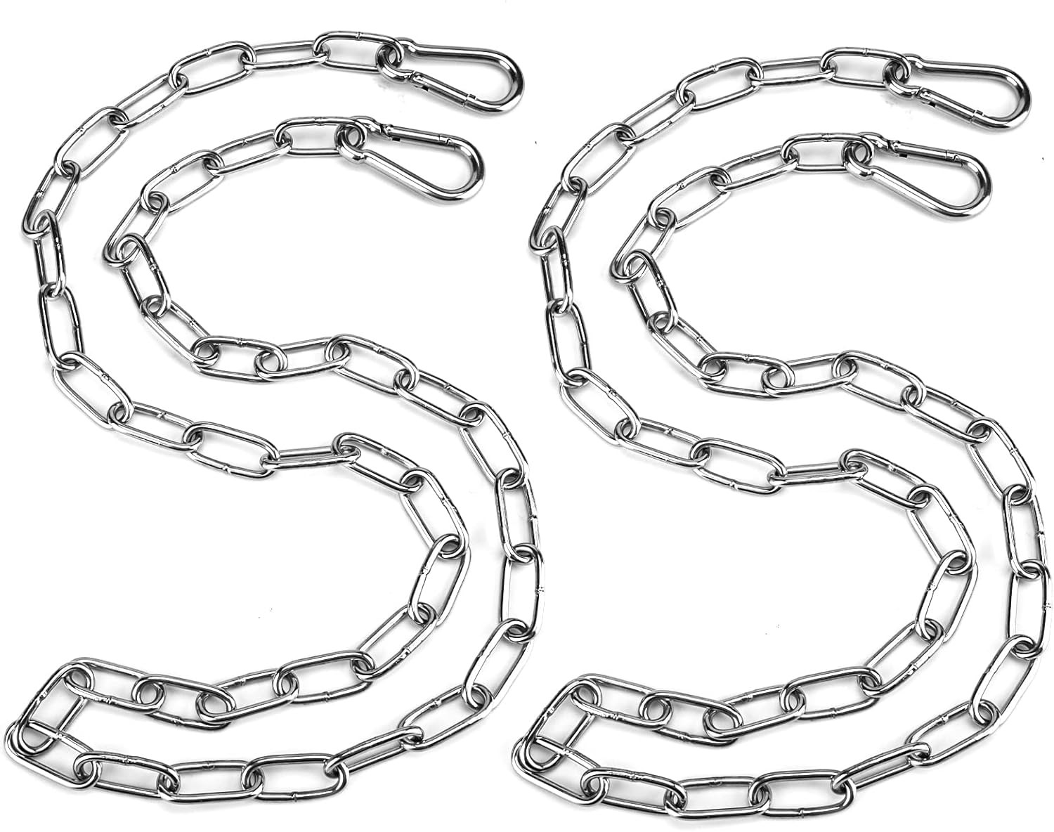Hanging Swing Chair Chain Kit, 2 Set Stainless Steel Hardware Heavy Duty Porch