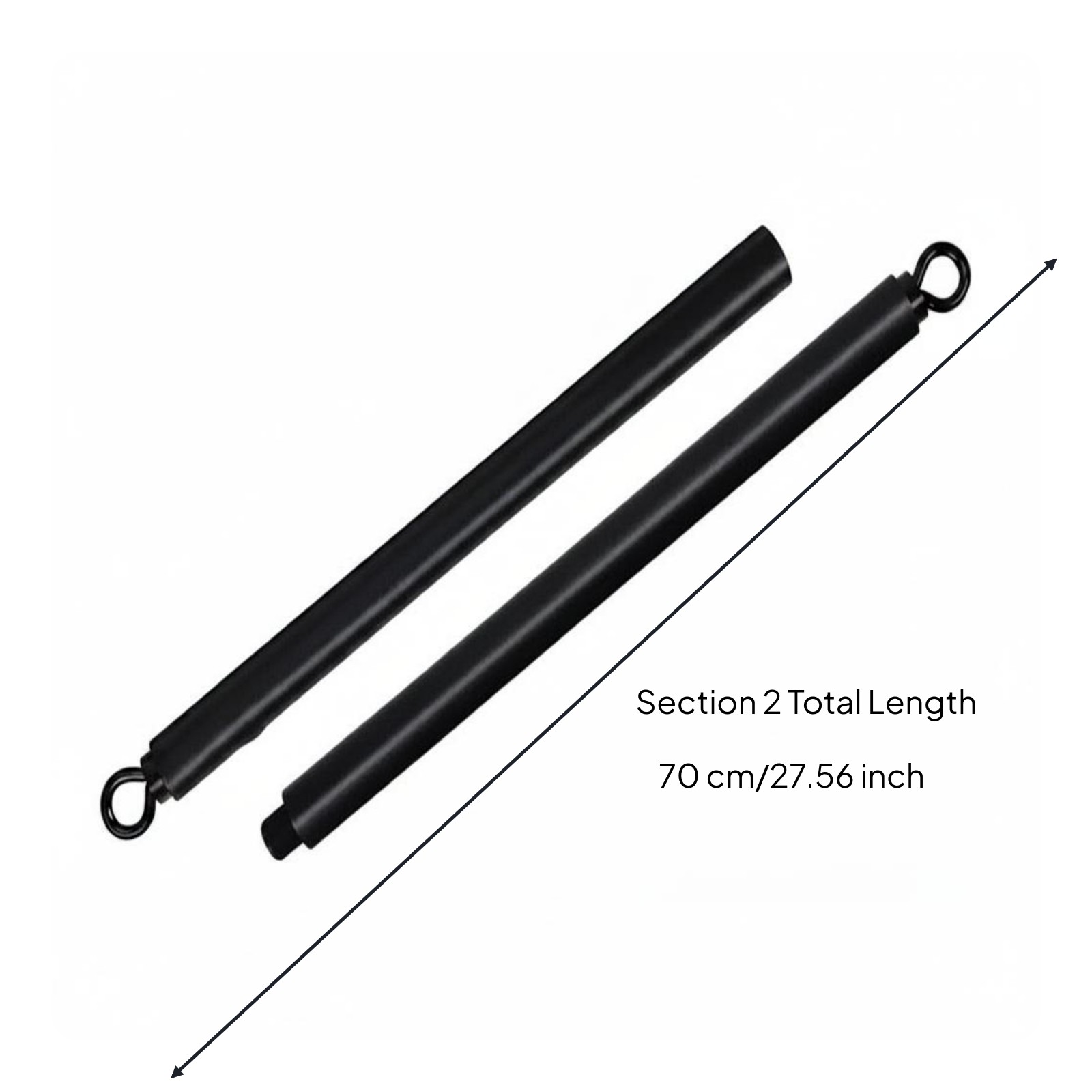 11 Pieces Pilates Tension Bar Adjustable Fitness Gear Beginner-Accessible