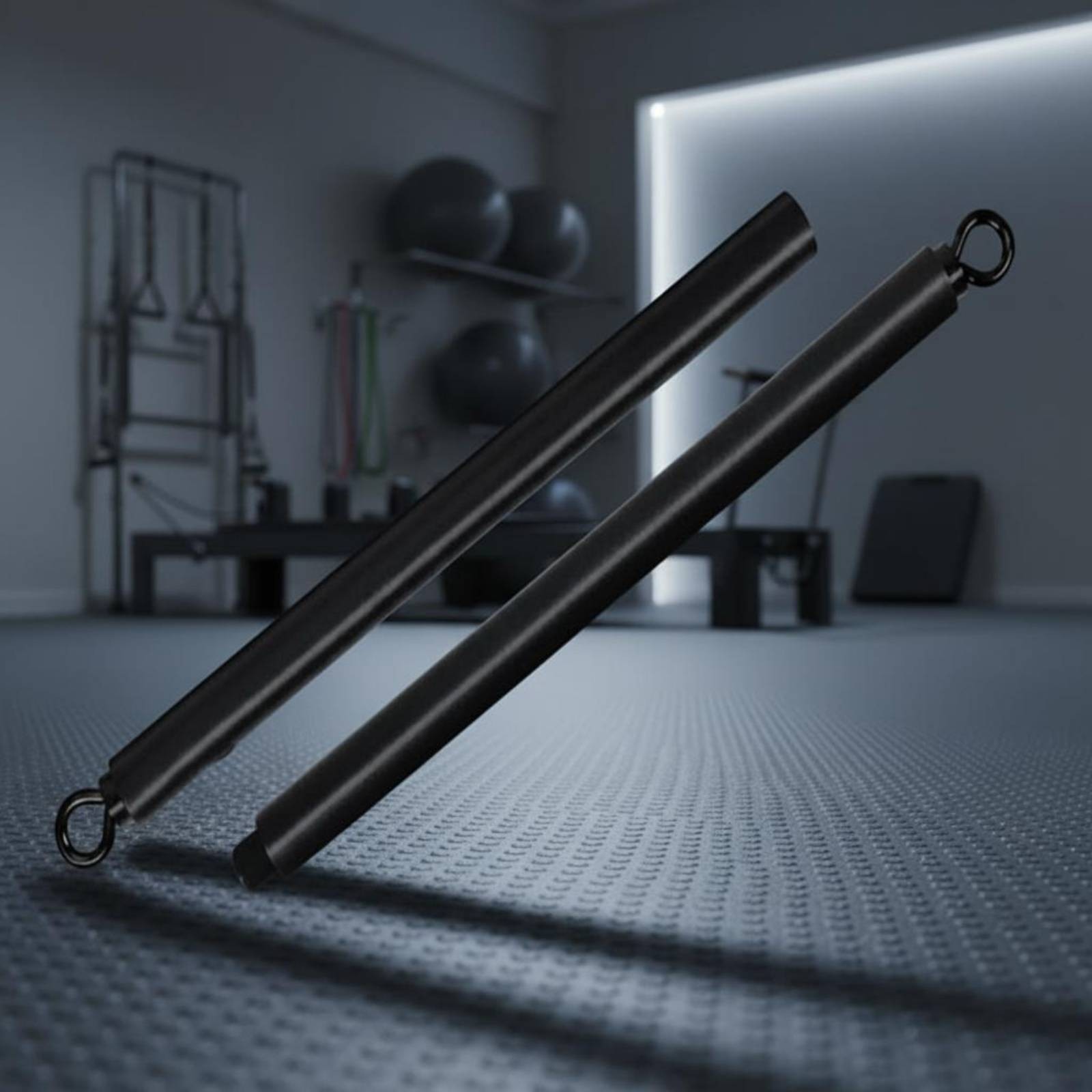 11 Pieces Pilates Tension Bar Adjustable Fitness Gear Beginner-Accessible