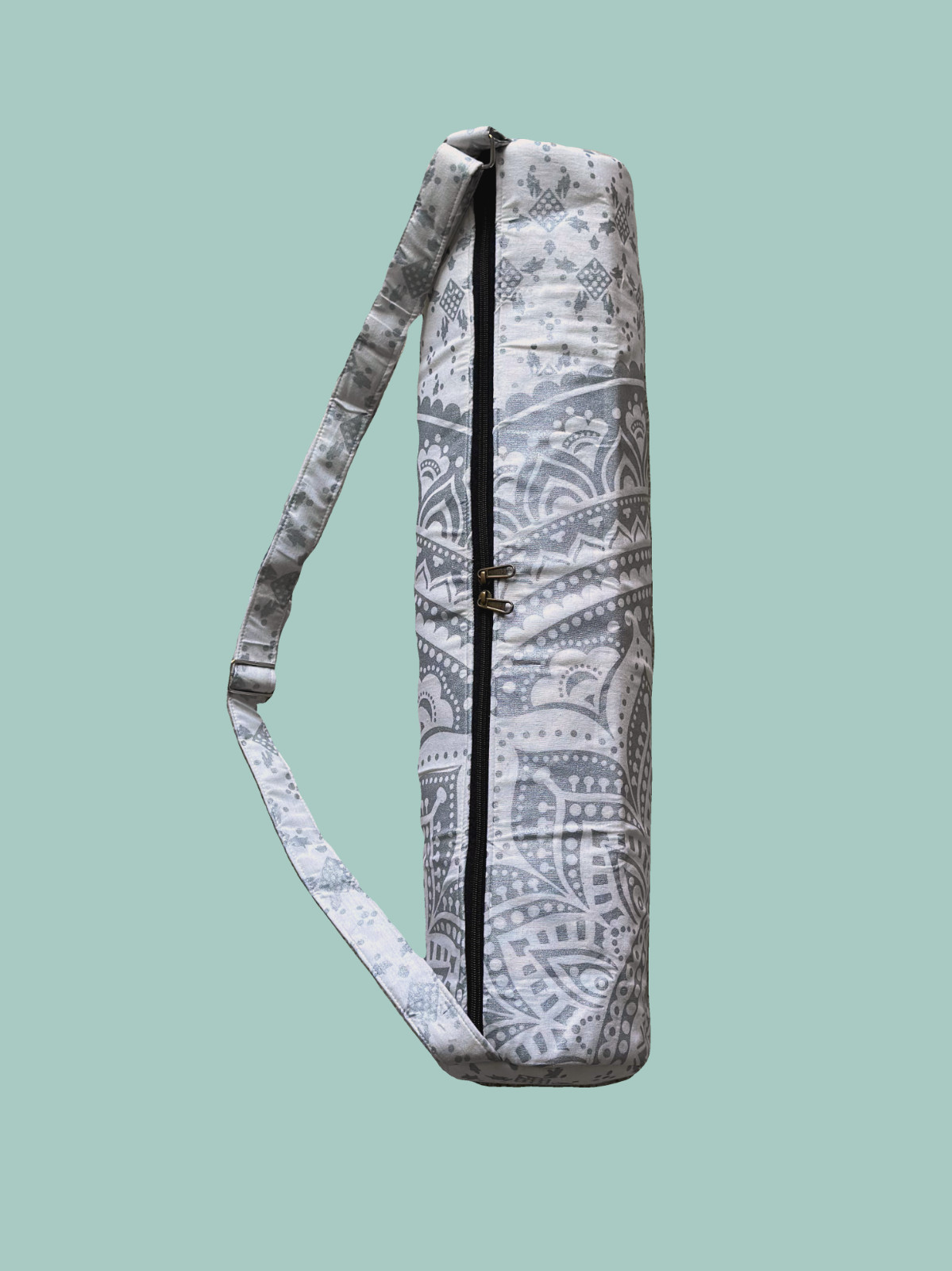 Yoga Mat Bag for Women & Men,Travel Yoga Gym Bag for 1/4&Prime; 1/3&Prime; Thick (Silver)