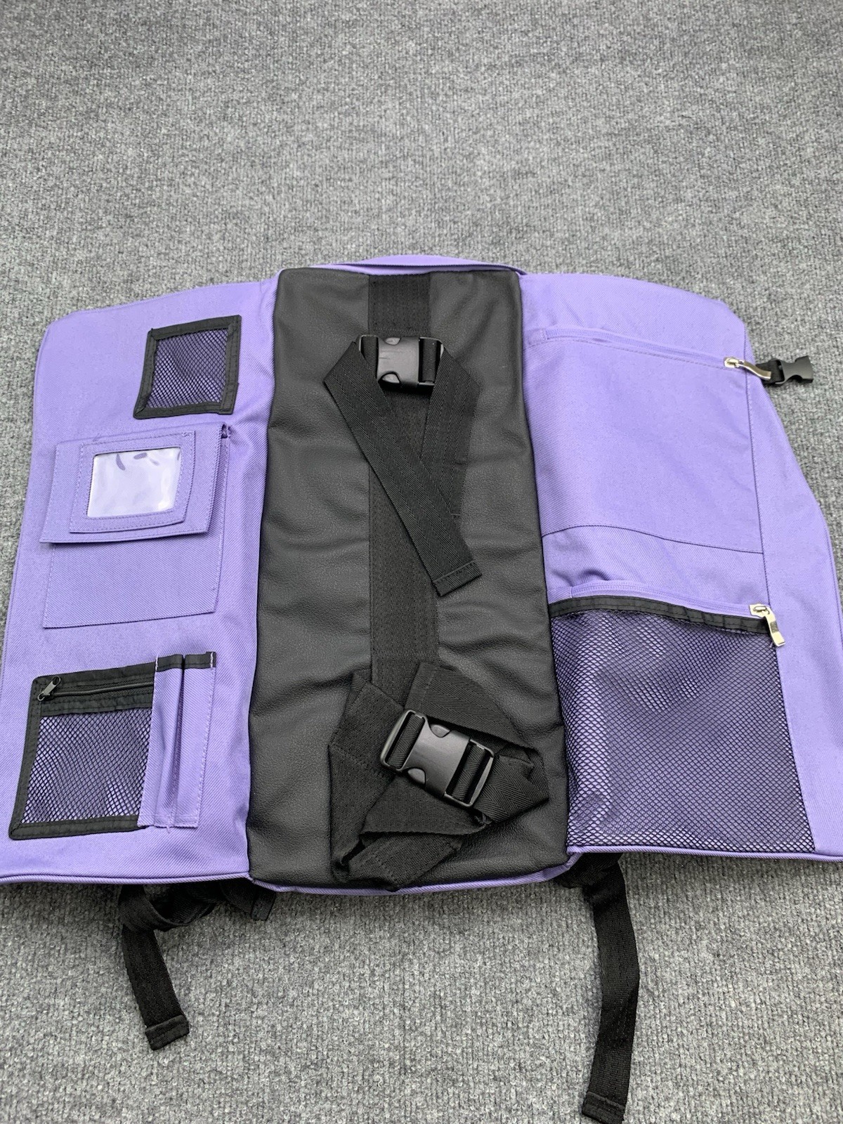 The Original Yoga Sak Backpack Bag Mat Strap Holder Purple Violet