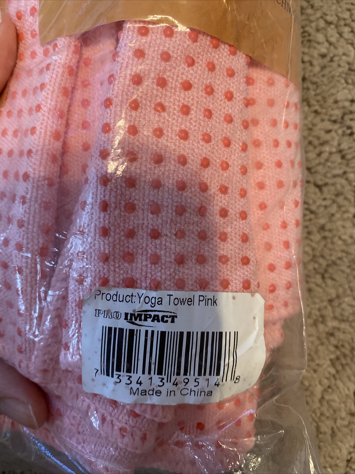 W 61 cm* L183cm Non-Slip Yoga Towel Mat Cover Yoga Pilates Fitness Pink