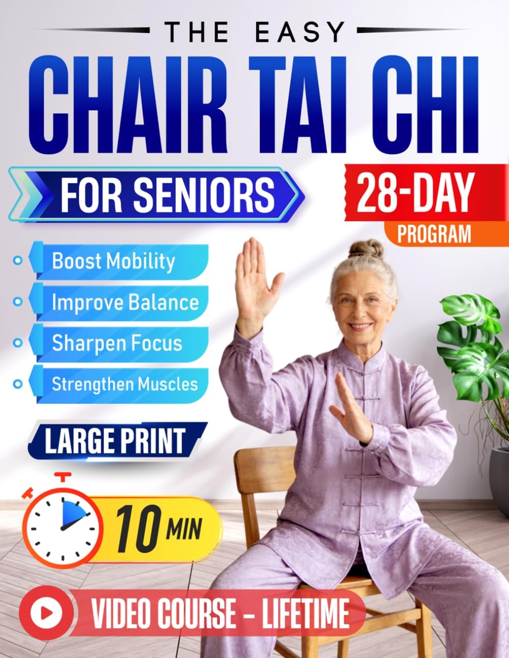 The Easy Chair Tai Chi for Seniors: Gentle & Effective 10-Minute Daily…