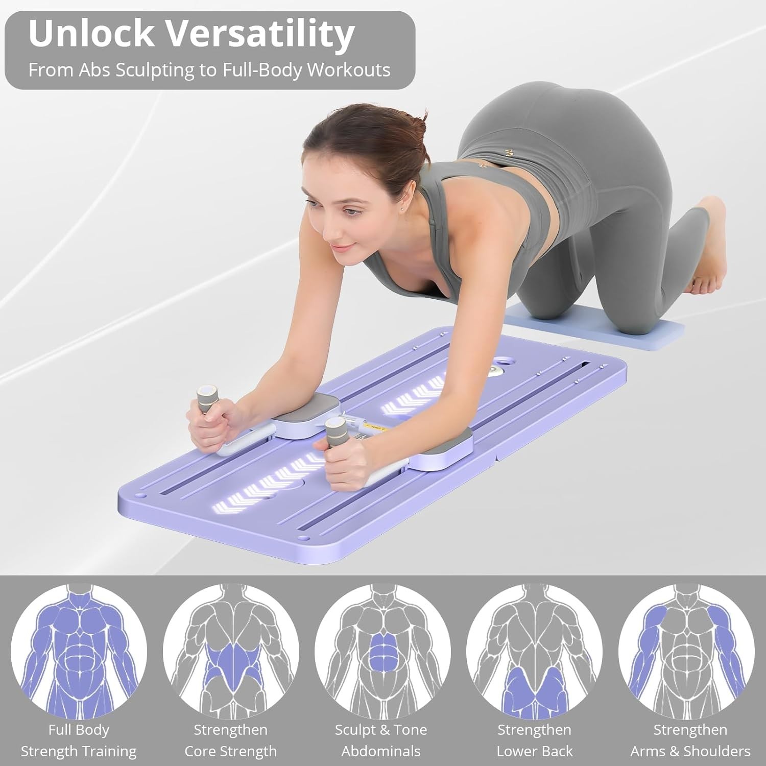 VersaFit Multi-Purpose Foldable Pilates Reformer Board