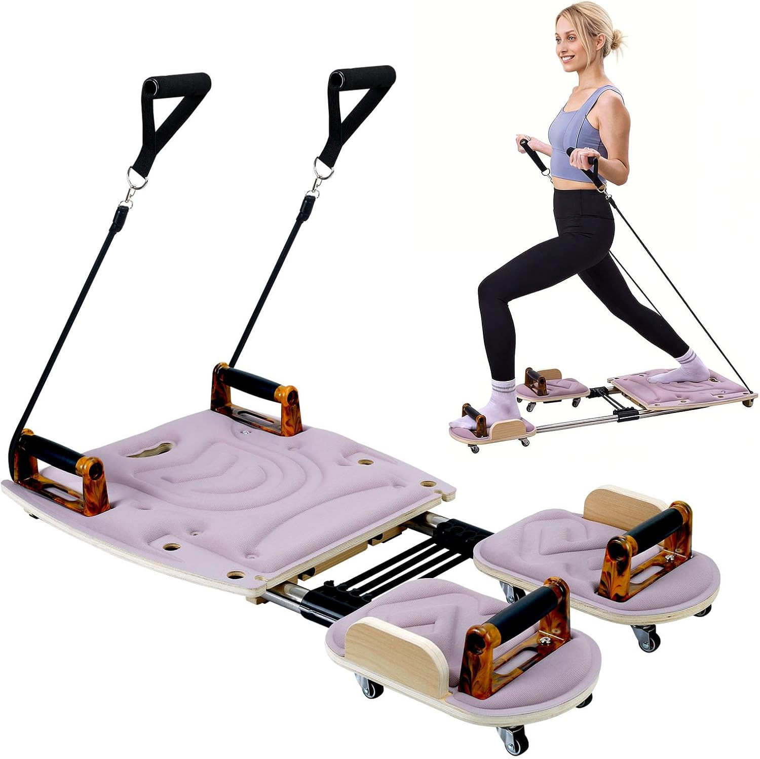 All-in-One Pilates Board for Home – Space-Saving, Silent, Quick Assembly