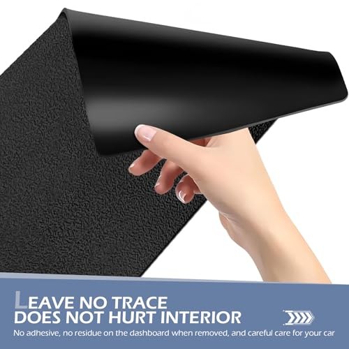 1 PC Car Dashboard Non Slip Mat, Universal Dash Rubber Pad, Lengthen High