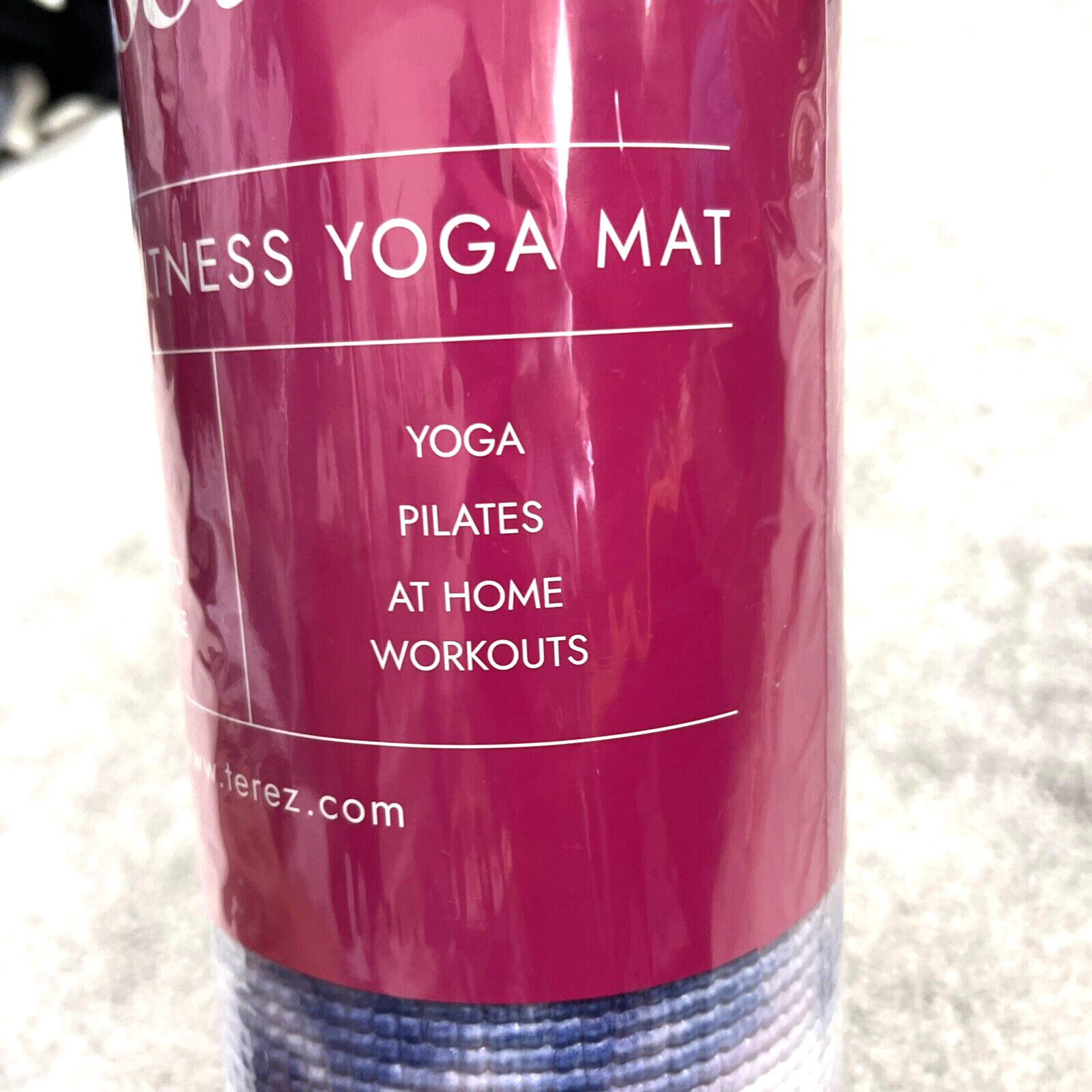 NEW Yoga Mat Pilates 5mm Non Slip Blue Tie Dye Multicolor