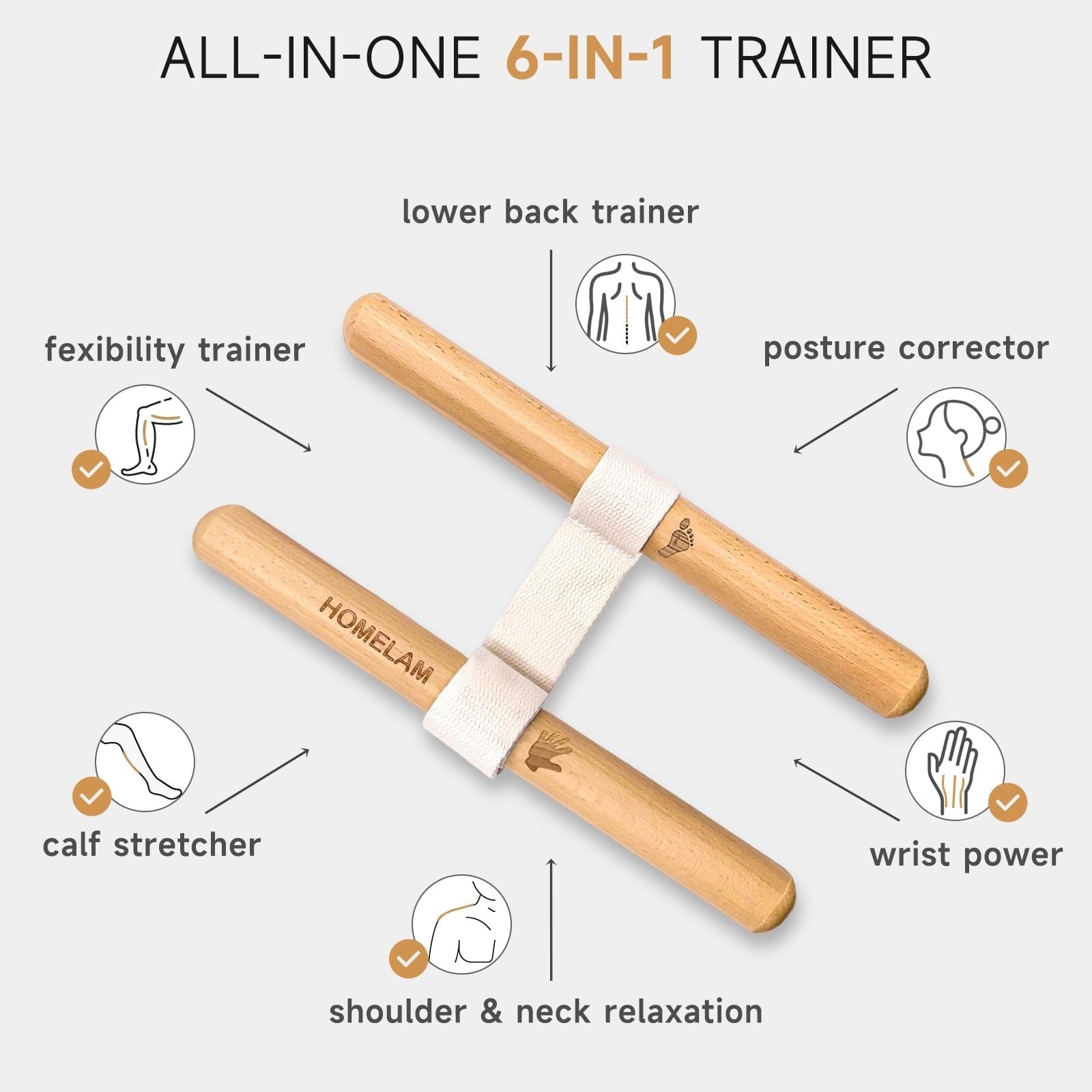Innovative Muscle Stretching Device, Adjustable Length Hamstring Stretcher Re…